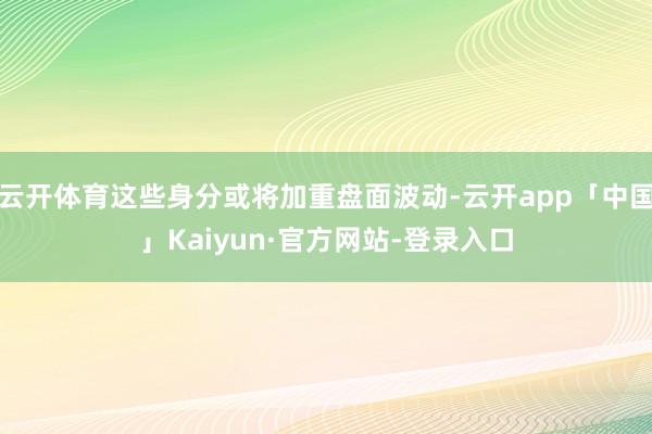 云开体育这些身分或将加重盘面波动-云开app「中国」Kaiyun·官方网站-登录入口